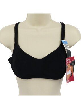 Vintage Barely There 36B Style 4328 Solid Black Underwire Microfiber Bra NEW NWT